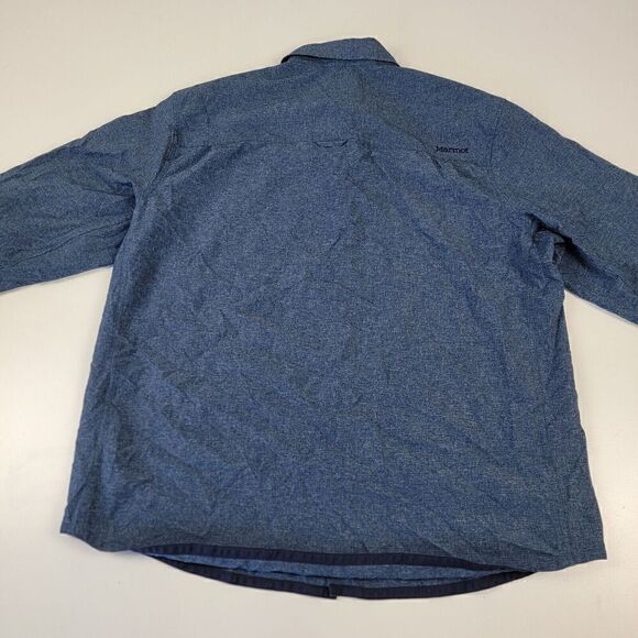Marmot Long Sleeve Button Down Fishing Vented XL Navy Blue - Picture 9 of 12